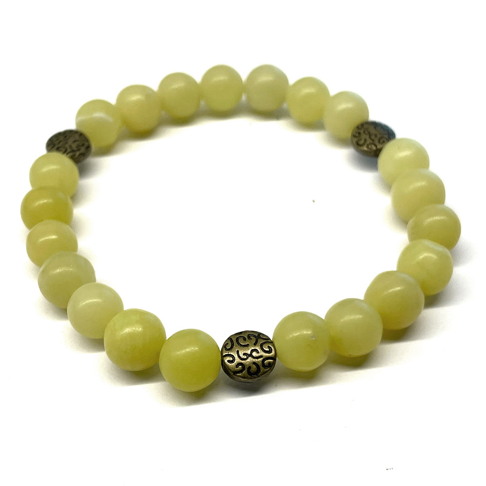 Mala bracelet agate jaune pierre précieuse