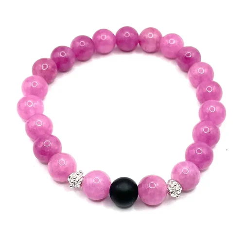 Bracciale Kunzite con onice