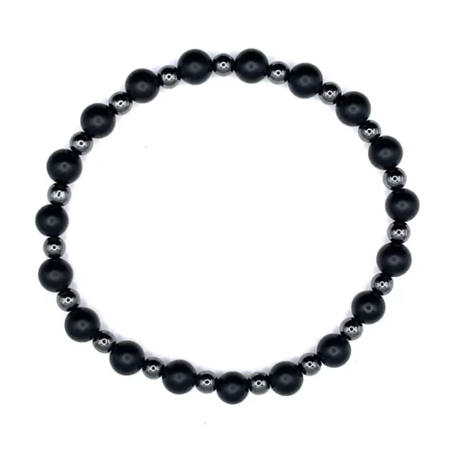 Bracciale Mala Onice ed Ematite