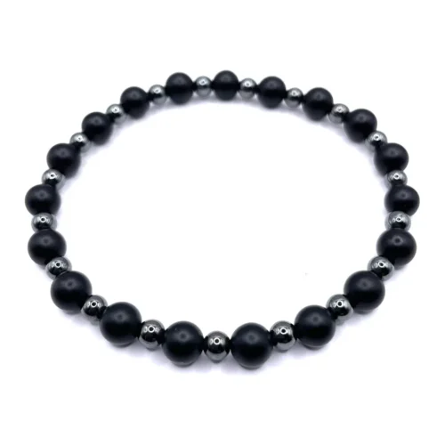 Bracciale Mala Onice ed Ematite