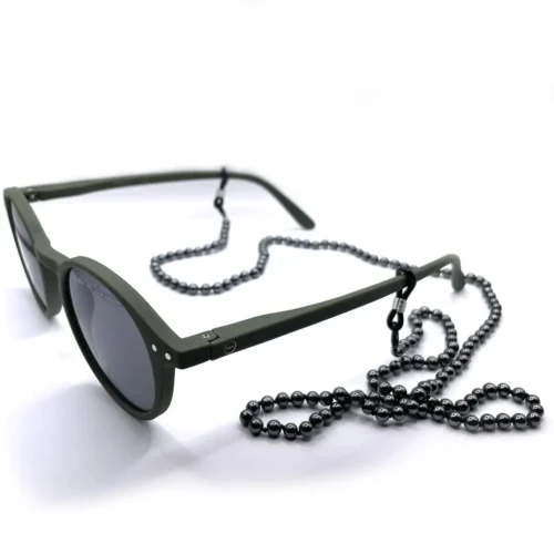 Chaîne à lunettes en hématite