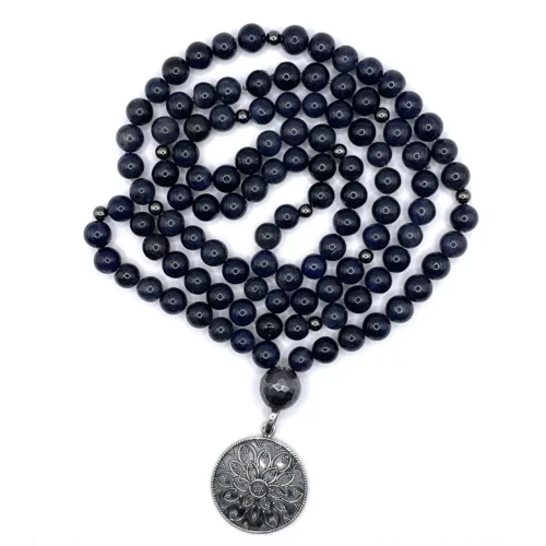 Collana Mala in avventurina blu