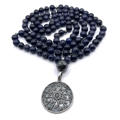 Collana Mala in avventurina blu