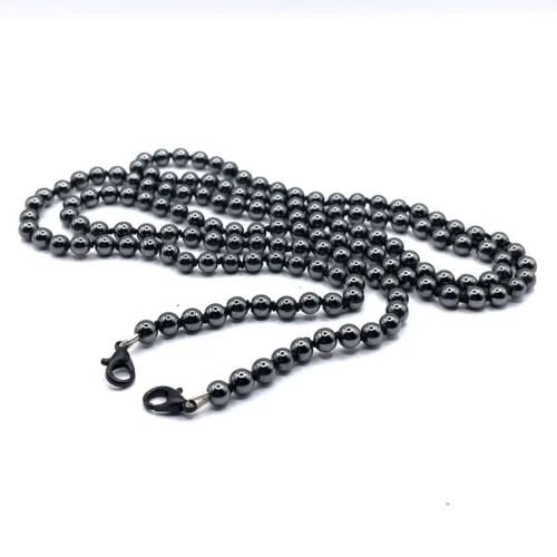 Brillenkette, Halskette, Armband, Brillenkette Hämatit