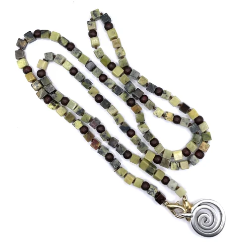 Brillenkette, Halskette, Armband, Brillenkette Rhyolit